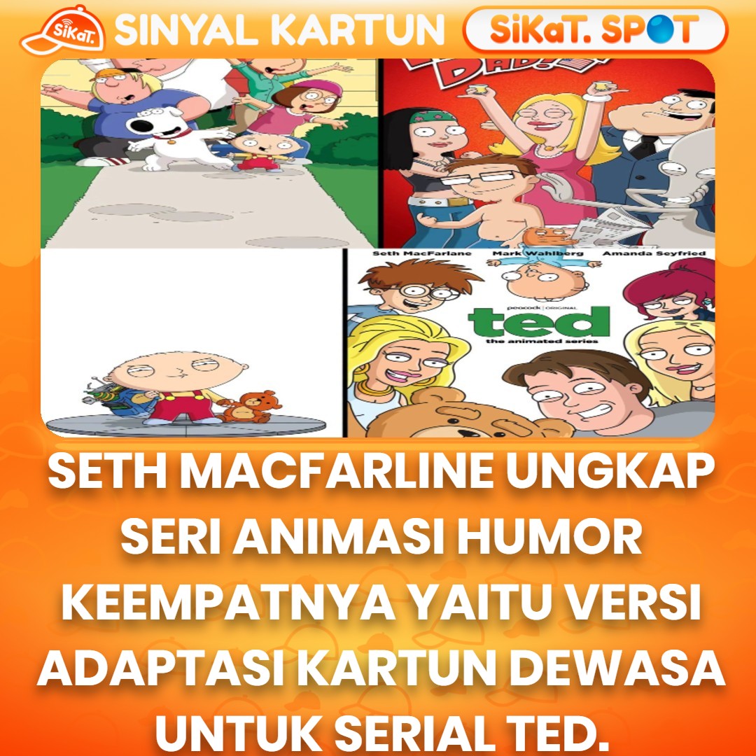sinyalkartuntv's tweet photo. Universal plus telah merilis trailer pertama untuk " Ted: The Animated Series " karya Seth MacFarlane dan mengumumkan bahwa serial ini akan tayang perdana di peacock pada tanggal 18 Desember dengan delapan episode pertamanya. 

#universalplus #TED #SethMacFarlane https://t.co/lRIV46z3Nb