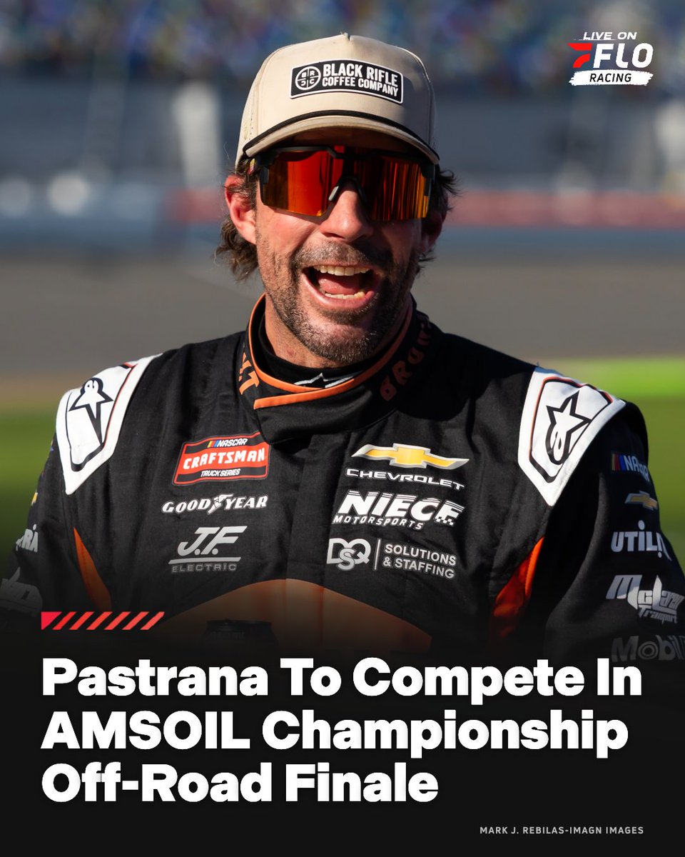 FloRacing's tweet photo. Travis Pastrana will be competing in this weekend's @ChampsOffRoad finale at Glen Helen Raceway.

It will be his first appearance in Championship Off-Road since 2021 at Crandon. 

#ChampOffRoad | October 2-3 | Live on FloRacing 📺 https://t.co/amGug5qy5F