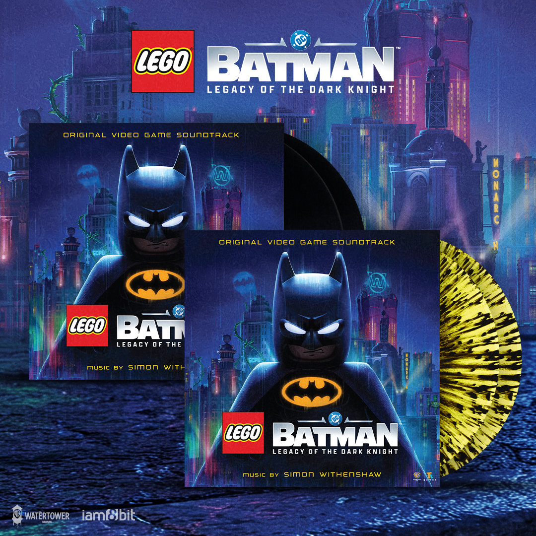 iam8bit's tweet photo. The Dark Knight's latest adventure is here as we've pressed the soundtrack for LEGO Batman: Legacy of the Dark Knight to vinyl! With two iam8bit exclusive variants, pick your favorite and dive into one of pop culture's most endearing icons. https://t.co/Z3ns2U8EvK https://t.co/7jDH3F3Qjc