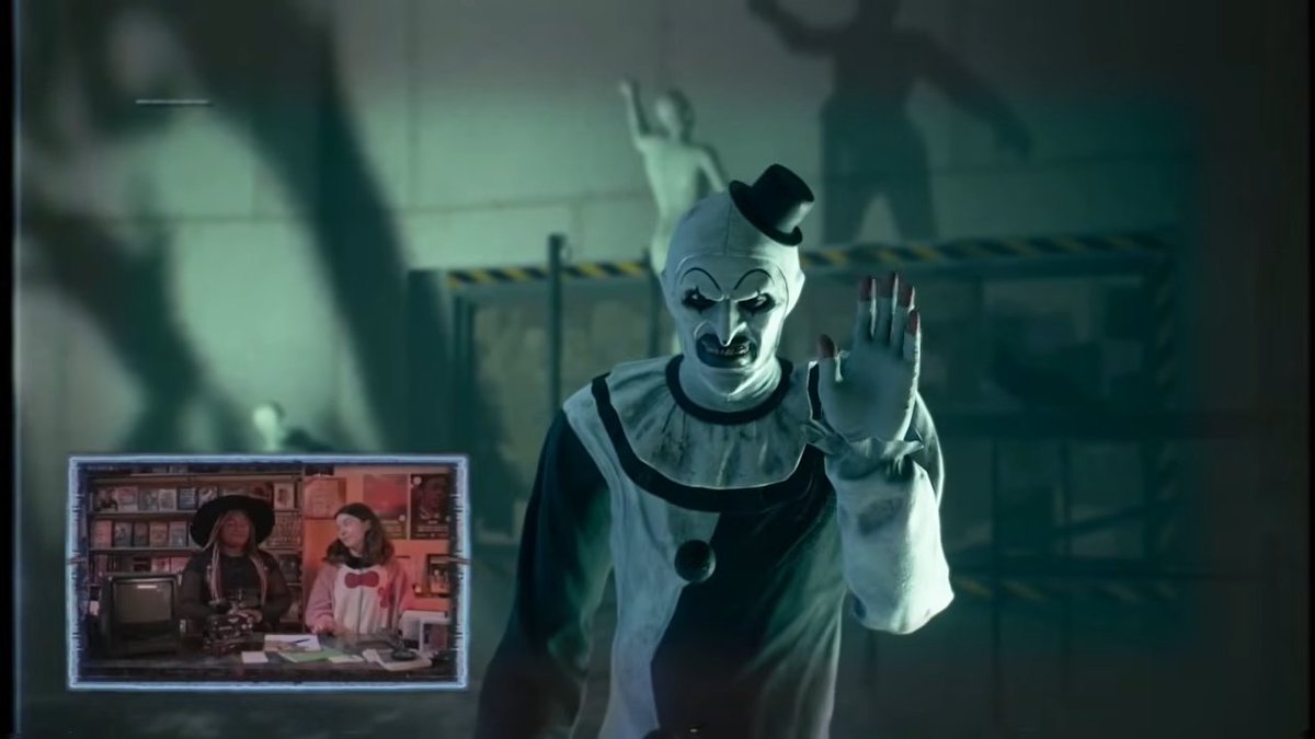 dbd_kamigame's tweet photo. 【テリファーPTB10/28配信！アートの様子も】

ハロウィン公式配信にて、『テリファー』コラボのPTBが10月28日に実装されることが告知されました

キラー『アート・ザ・クラウン(?)』の短い動画も公開されてます

▼ハロウィン公式配信の最新情報まとめ    
https://t.co/i9PK8lkiIj 
#DbD