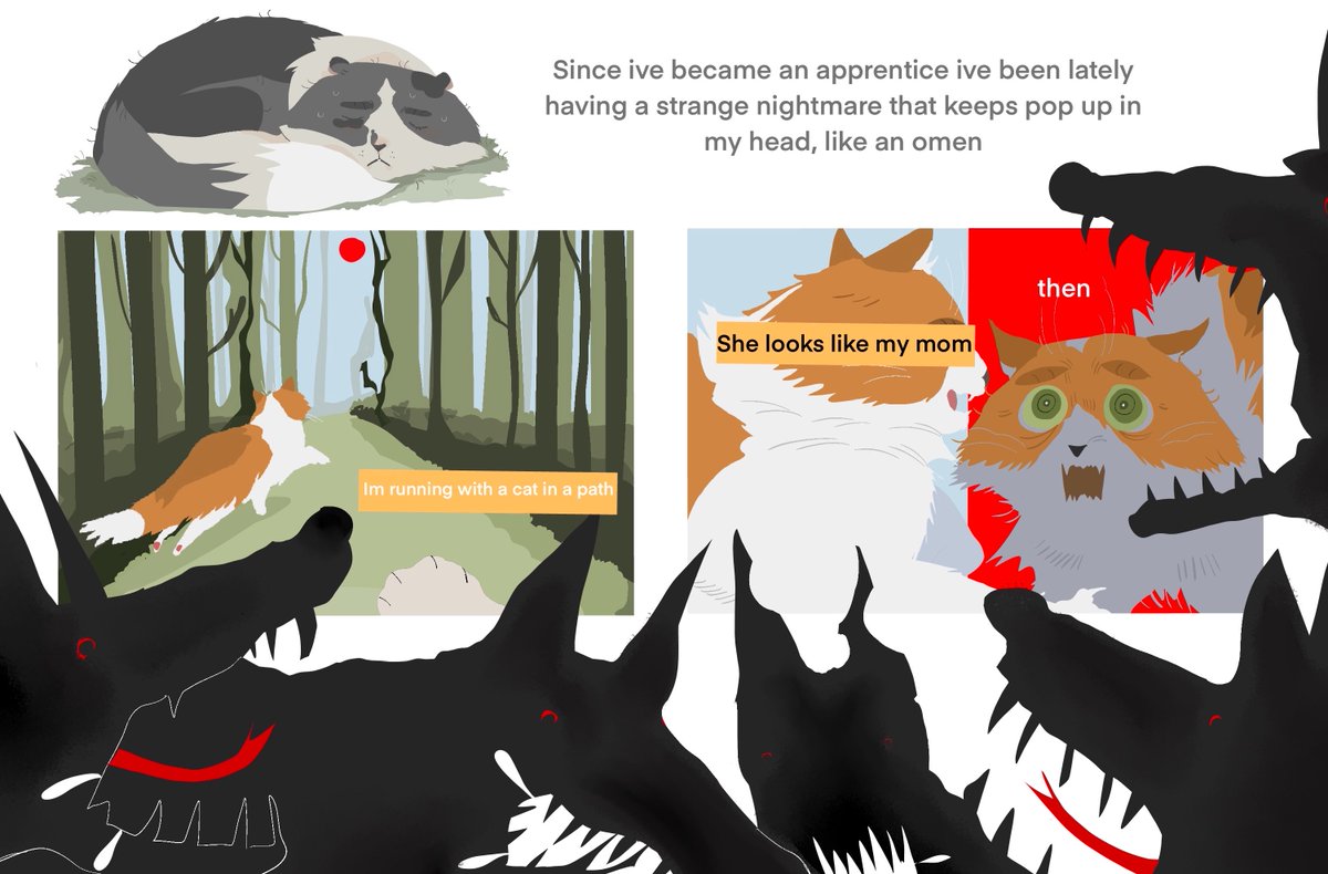 flixiastar's tweet photo. Dewpaw’s problem #Warriorcats https://t.co/XQHGdnLGBL