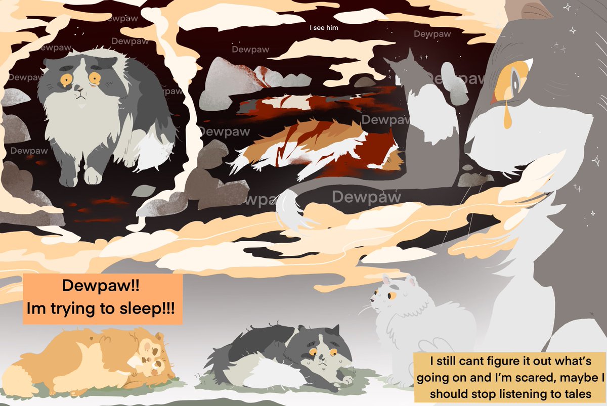 flixiastar's tweet photo. Dewpaw’s problem #Warriorcats https://t.co/XQHGdnLGBL