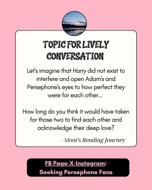 FalstoneCastle's tweet photo. This question to spark an "intellectual discussion" was submitted by Moni's Reading Journey!

What are your thoughts on this topic?

#SeekingPersephone #SarahMEden https://t.co/tszwA66EpL