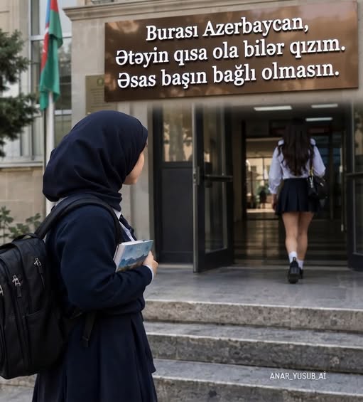 Ahmetku28034921's tweet photo. SAÇ KAPAMAK YASAK, BACAK AÇMAK SERBEST...
Putin bile Müslümanlara Aliyev'den daha saygılı...

"Eteğin kısa olabilir kızım; yeter ki başın bağlı olmasın" https://t.co/B0YFaLT0YN