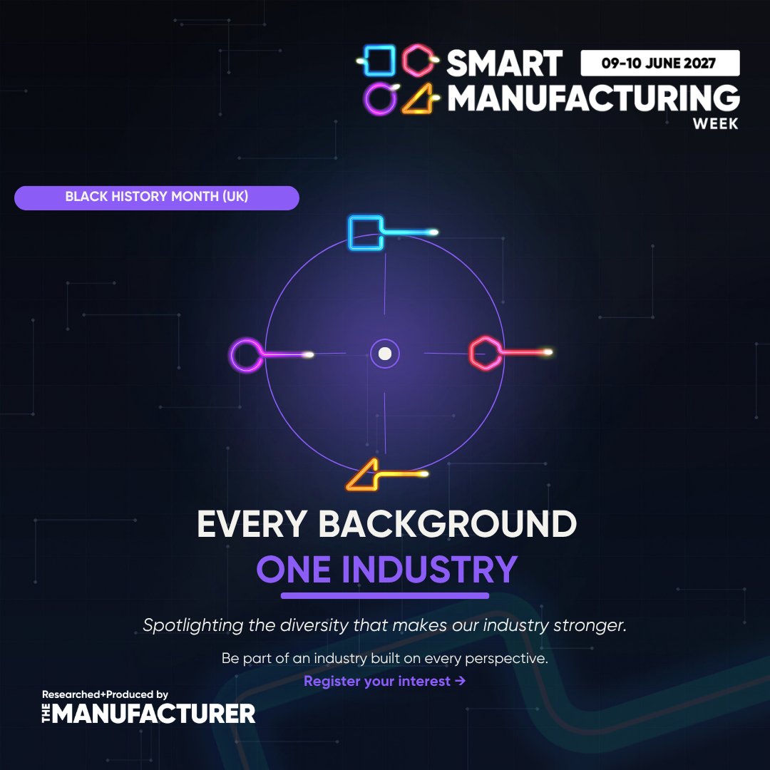 SmartMWeek's tweet photo. Every background. One industry.

Black History Month spotlights the diversity shaping UK manufacturing. SMW27 returns to the NEC, 9–10 June 2027.

Register your interest →

https://t.co/1s61u80e1d

#BlackHistoryMonth #SMW27 https://t.co/ciH5e4GLkA