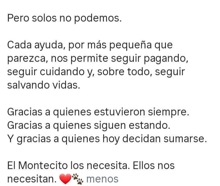 LunaDelCielo10's tweet photo. @canichones Al Refugio lo sostenemos entre todos 
Tu ayuda por más pequeña q sea AYUDA 
Como transmitía EL POLACO ese mensaje sobre sus Granujitas "AYUDENLOS" No se olviden de ellos 
Todo lo q ven Todos esos seres sintientes siguen allí en Narnia esperando de nuestra AYUDA 
GRACIASSS https://t.co/YpHyIe8gjC