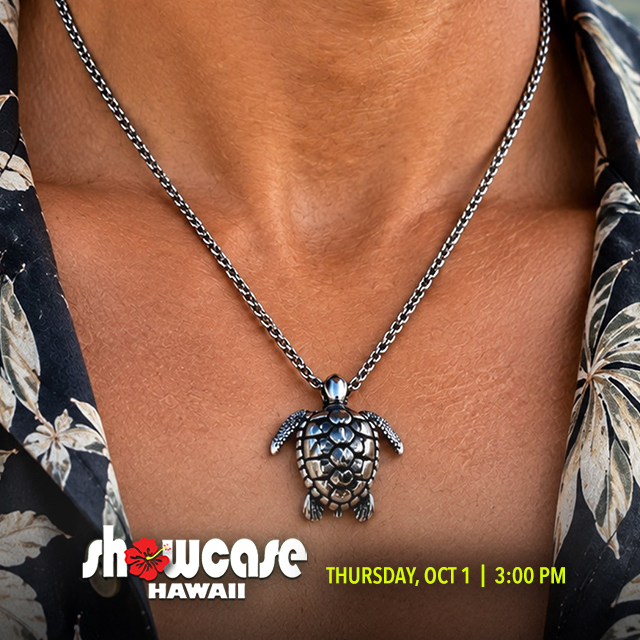 OC16TV's tweet photo. The Oceanproof 'Aumakua honu pendant showcases a detailed honu design so you can carry the ocean's spirit wherever you go. Check it out on Showcase Hawaii today at 3:00 PM.

#spectrumoc16 #showcasehawaii https://t.co/UK1HHTDEtO