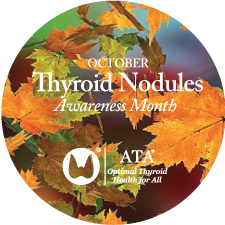 AmThyroidAssn's tweet photo. October is #Thyroid-Nodules Awareness Month! Learn more https://t.co/LT6vOgC1h9 &amp; listen now to 2025 Podcast Collaboration Presents: Molecular Marker Testing for Evaluation of Thyroid Nodules https://t.co/I7LOYE504f 
#ThyroidHealth #ThyroidNodulesAwarenessMonth #CheckYourNeck https://t.co/vdsHHSgfpi