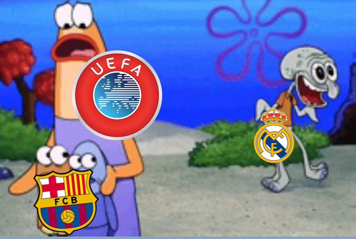 LxoMessismoFCB's tweet photo. La UEFA recibiendo el dossier del Madrid de Negreira es literalmente esto https://t.co/Im6lAiQ2v8