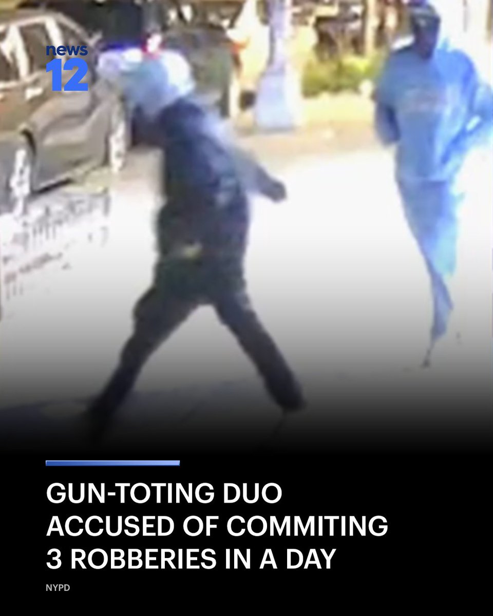 News12BX's tweet photo. SUSPECTS WANTED: Police are asking for the public’s help identifying two people wanted for an armed robbery spree in #MountEden. - https://t.co/QXARmc7URG
#Bronx #NYC #crime https://t.co/QnRCZTAPZW