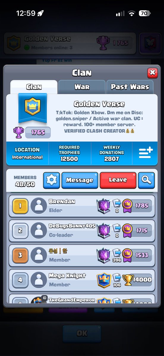 Golden_Xbow's tweet photo. ✅Active Community Clan looking for more active players. I’m a Verified Supercell Creator. 🟢

💸 I’m giving away 5 FREE rewards #GiftedBySupercell #SupercellPartner . To enter follow, comment on my post and dm me and I’ll send u the reward🏆 https://t.co/DbrpwG2IHO