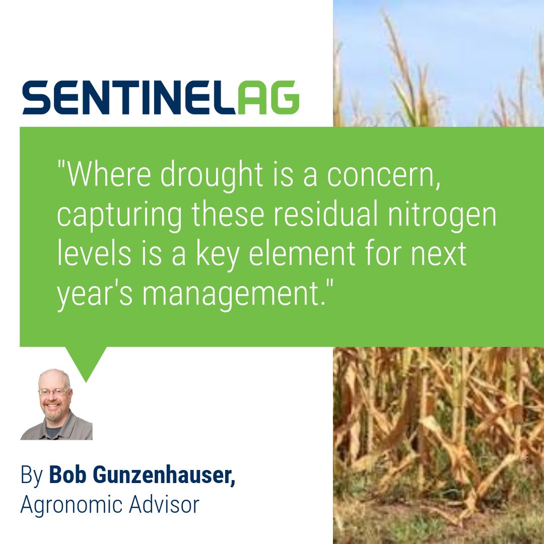 Sentinel_Ag's tweet photo. It was dry across parts of NE and the Dakotas. When the rain doesn't come, the crop leaves N in the soil, and a dry winter keeps it there.

Before you set 2027 rates, find out what's left. https://t.co/ti0kLmJgkp 
#Drought #Nitrogen #Agronomy https://t.co/poJiGB7Lq0