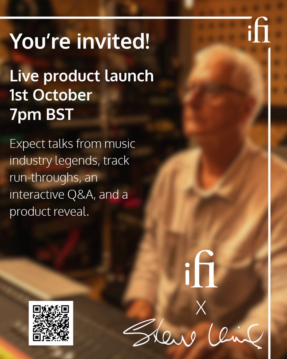 ifiaudio's tweet photo. Tune in to our Live Launch with Steve Levine today at 7pm BST! An array of special guests will guide viewers through this exclusive night, hosted at the iconic World Heart Beat Studios in London. 

https://t.co/vDl3ofigQ8 https://t.co/MFI04PUWl5
