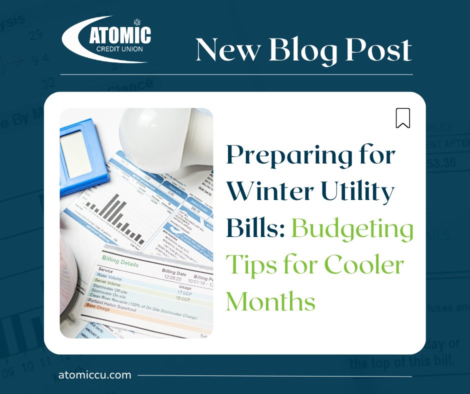 Atomic_CU's tweet photo. ❄️💡Winter bills can add up fast. Our latest blog shares simple budgeting tips to help you prepare for rising utility costs and cooler months ahead. Read to get ready for winter!

Read more here: https://t.co/zxV7zO8EPj

#ACU4U https://t.co/ztT8Js7uHk