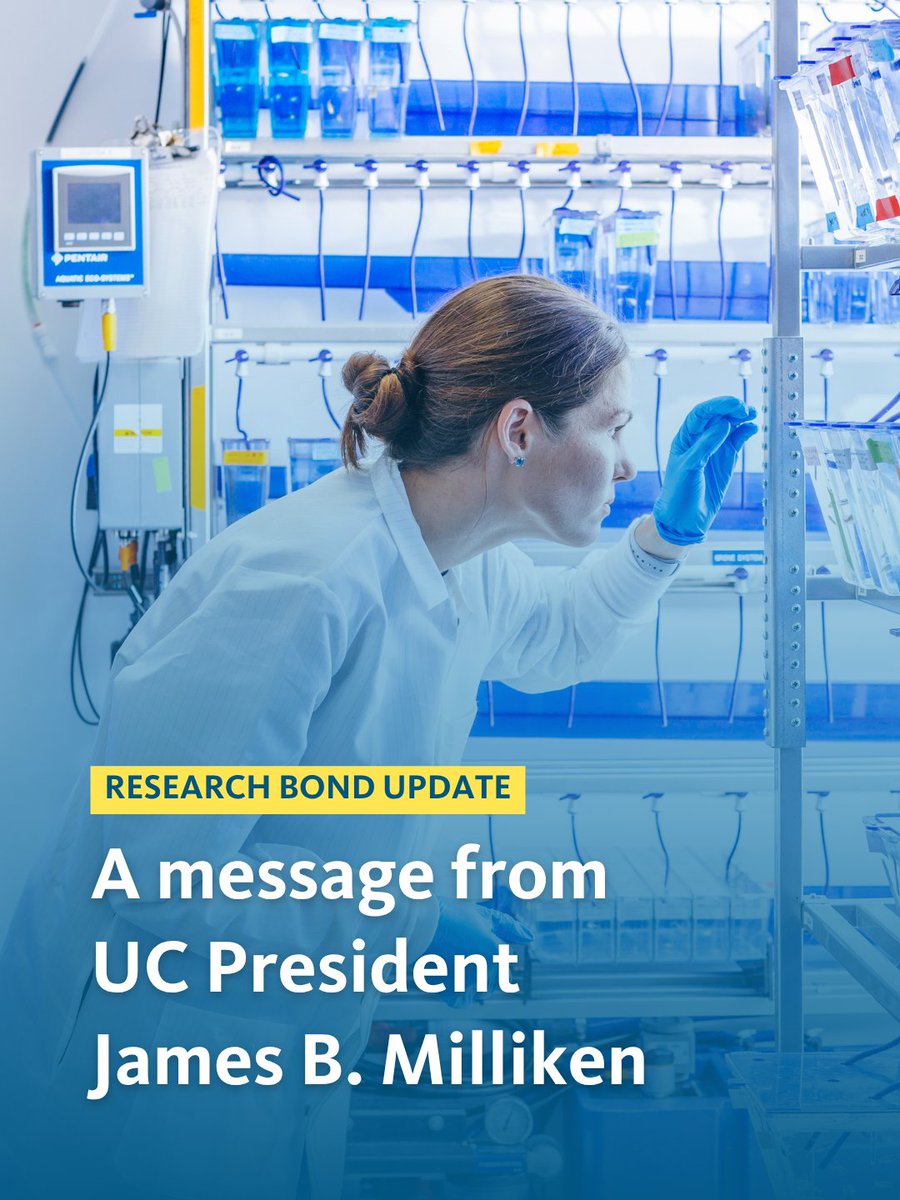 UofCalifornia's tweet photo. A major milestone for California research — @CAGovernor Newsom has signed SB 895, the California Science and Health Research Bond Act, placing $7.5 billion in research funding before California voters on the March 2028 ballot.  

Reaching this point took an extraordinary effort from researchers, students, patients, and advocates from across California. 

To everyone who spoke up in support of investing in California research: thank you.
