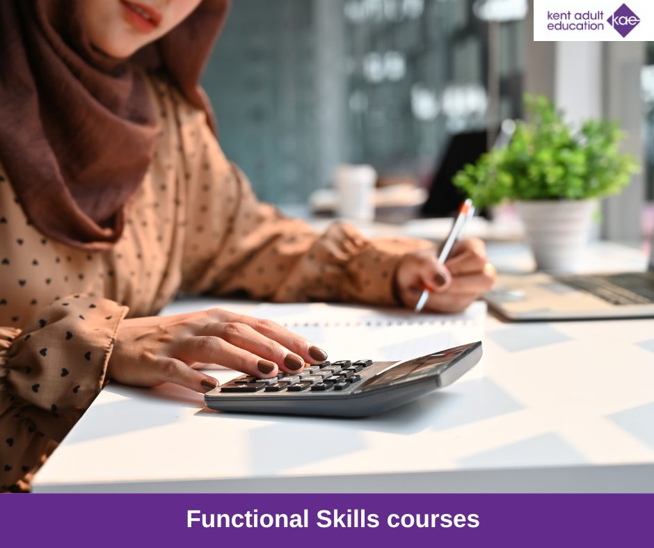 KentAdultEd's tweet photo. ✨ Functional Skills Courses Available Now! ✨
Boost your confidence in English &amp; Maths with FREE Functional Skills courses at Kent Adult Education – now open for enrolment!
Find out more: https://t.co/ItErXqNSbo
#FunctionalSkills #AdultLearning #KentAdultEducation https://t.co/RJSg6nxkDs