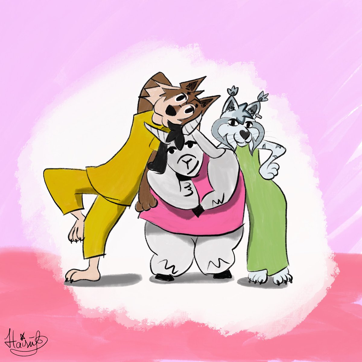 Haisuwu_'s tweet photo. Que es mejor q las mariconchis? 🫦

Pues nada. 🙄

Pero aún así, he dibujado a @hydewewe, a @W4IFCROLA y a mí furry version como las mariconchis.

Me ha encantao sinceramente sbdbdjskqkq, IS TODO mi amol 💋 https://t.co/2l8prFoGmQ
