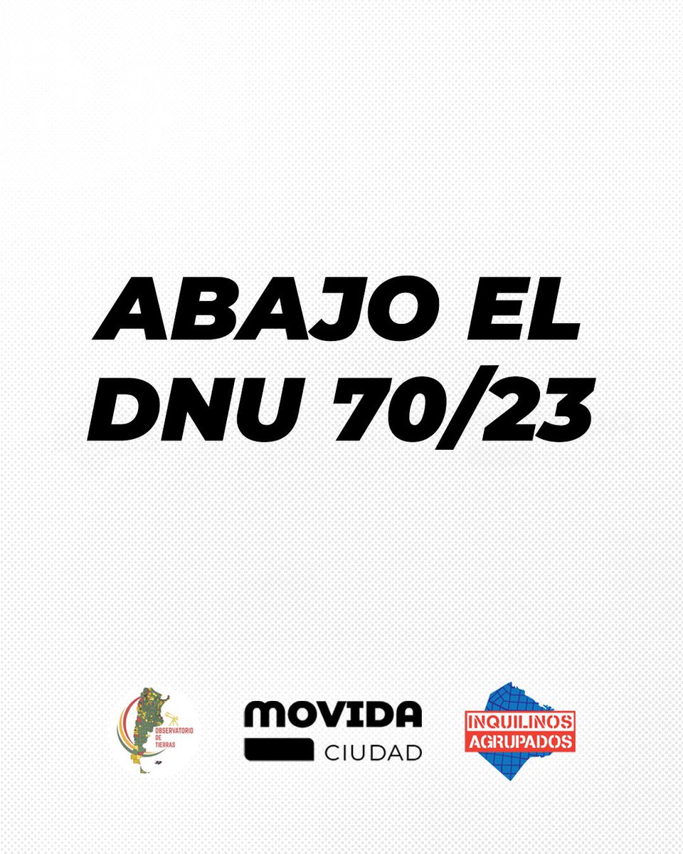 lucicava86's tweet photo. 15 de Octubre a las 14 hs esta convocada la sesión para tirar abajo el DNU que destruyó nuestros ingresos vía desregulación de alquileres y tasas  y que es la vía libre para rematar nuestras tierras. Tenemos  una cita con la historia . https://t.co/zhgBpOQJMO