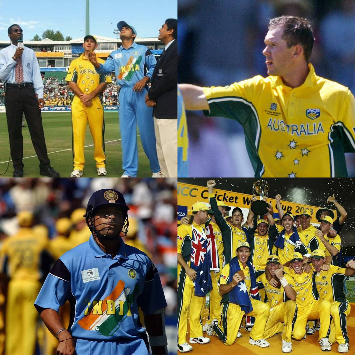 cricanandha's tweet photo. World Cup 2027 - October 7 in Cape Town. India vs Australia. -
South Africaல India vs Aussieனாலே இந்த 2003 WC Final தான் நியாபகம் வரும்.
#CWC23 #Cricanandha #INDvsAUS https://t.co/zyQeJbwat8