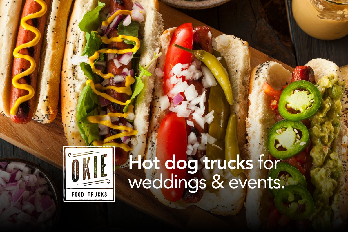okiefoodtrucks's tweet photo. HOT DOG TRUCKS FOR WEDDINGS & EVENTS - Connect with multiple Oklahoma based hot dog trucks, free of charge. Photos, menus, reviews, contact info, and more... all organized for you in one place: https://t.co/hwCyjOvoHB
#OkieFoodTrucks #OkieEvents #HotDogs https://t.co/uJ36M2aEQ6