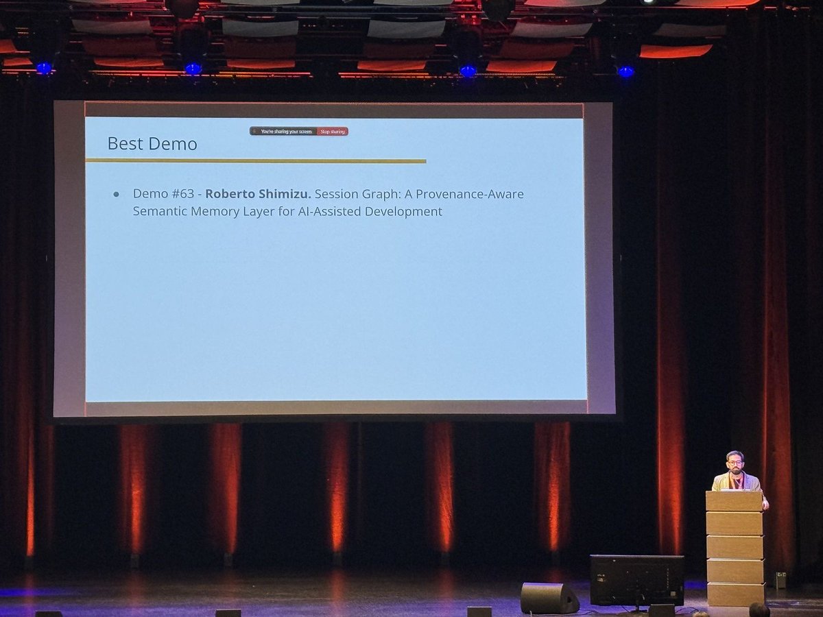 SemanticsConf's tweet photo. Looking back at #SEMANTiCS2026: a demo worth celebrating! 🏆

Congratulations to Session Graph, our Best Demo winner, and all the nominated teams.

Meet the authors below. 👇

1/5 https://t.co/ffMQVk0pLx