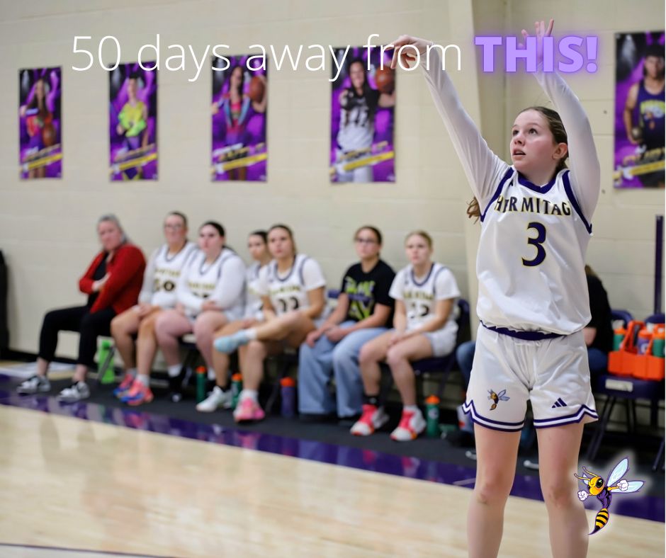 HermitageSchool's tweet photo. βοΈ We are just 50 DAYS out, but who's counting?! πππ #HornetPride #WeAreHermitage #RaisingTheBar https://t.co/K7IlJjRVwA