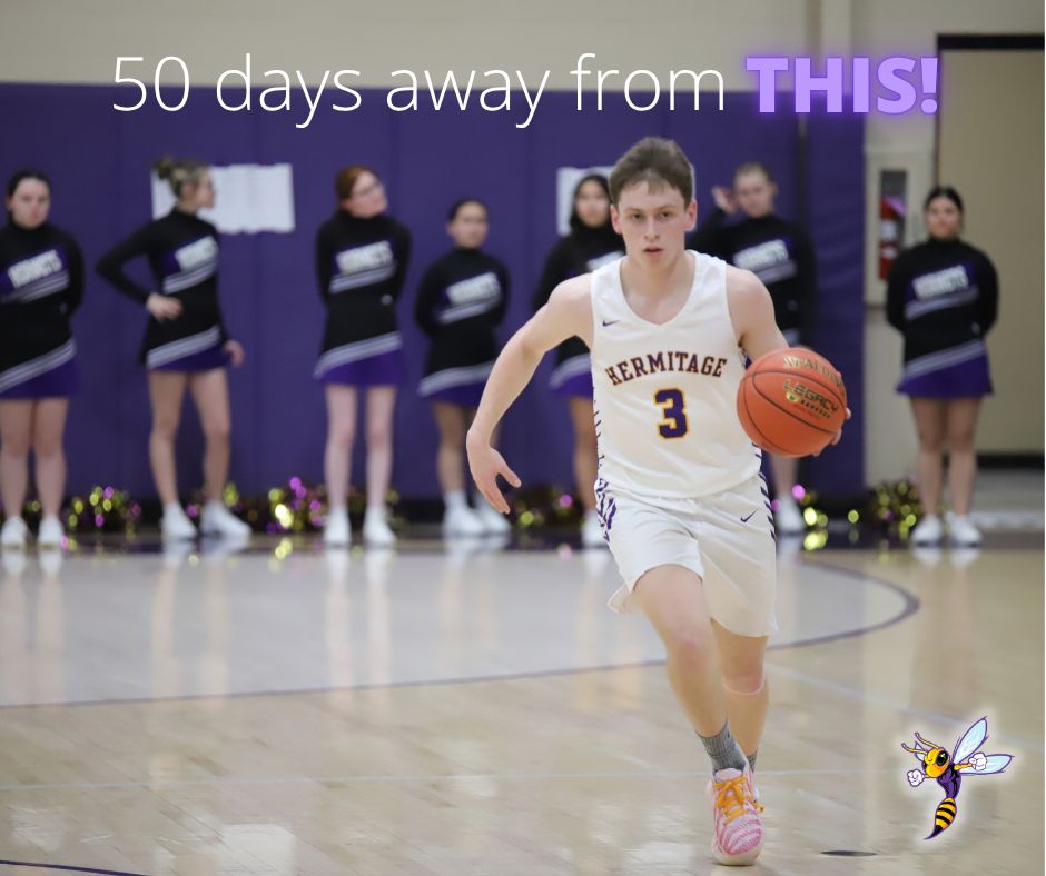 HermitageSchool's tweet photo. βοΈ We are just 50 DAYS out, but who's counting?! πππ #HornetPride #WeAreHermitage #RaisingTheBar https://t.co/K7IlJjRVwA