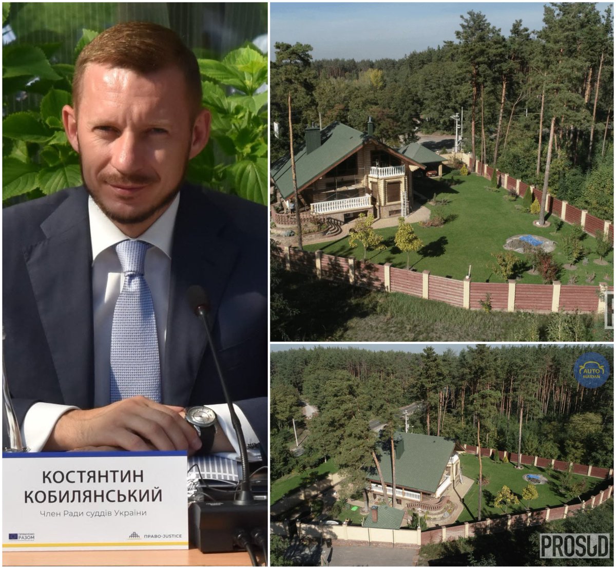 zer0corruption_'s tweet photo. Ось які судді потрібні владі, тому Офіс Зеленського та "слуги" роблять все можливе, щоб не повертати міжнародників у комісії, які відбирають судові органи.
 
На фото - суддя Костянтин Кобилянський, якого президент Володимир Зеленський призначив суддею Окружного адмінсуду Києва. Довічно. 

Суддею ОАСК, який ліквідували ще у 2022 році. Парадокс, але деякі судді досі перебувають у складі ОАСК, нічого не роблять, але отримують зарплату, поки їх кудись не переведуть. 

Зокрема, Кобилянський лише з 2022 року отримав понад 6 млн грн, хоча не здійснює ніякого правосуддя.
Кобилянський - типовий представник суддівських кланів, яким не потрібні ніяка судова реформа і рух у ЄС. 

▪️ Найвідомішим представником родини є батько судді - теж суддя Микола Кобилянський. За часів Януковича був головою Ради суддів адмінсудів, а згодом – членом попередниці ВРП за квотою Януковича. 

Минули роки і зараз вже Кобилянський-молодший у складі Ради суддів всіляко блокує судову реформу. 

▪️ Шлях у судову владу Кобилянський-молодший торував завдяки Ківалову. Зокрема, писав наукову дисертацію під його керівництвом. Причому частину дисертації сплагіатив у самого Ківалова. 

▪️ Загалом у Кобилянського та його родини Громадська рада доброчесності у свій час нарахувала майна на суму близько $600 тисяч. Сам суддя має будинок площею 270 квадратів та земельну ділянку в Гнідині (на фото). 

Крім цього, суддя володіє колекцією монет та антикварними виробами. Причому вказує, що назбирав все це добро до закону про запобігання корупції. Працюючи кур'єром чи помічником адвоката?

▪️ А нижче - список родичів Кобилянського, які крутяться або крутились у судовій/правоохоронній сферах:

⭕ батько - лише нещодавно пішов з посади судді Вищого адмінсуду у почесну відставку з довічними виплатами;
⭕ колишня дружина - суддя Окружного адмінсуду Києва;
⭕ рідний брат - до 2022 року був першим заступником керівника однієї зі столичних прокуратур;
⭕ дядько - до Майдану обіймав посаду заступника начальника відділу Генпрокуратури;
⭕ двоюрідний брат і його дружина - прокурори Вінницької прокуратури;
⭕ інший двоюрідний брат - заступник начальника Житомирського відділу поліції;
⭕ двоюрідна сестра - головний спеціаліст Верховного Суду;
⭕ ще один двоюрідний брат - в минулому працівник Вищого адмінсуду. 

Всі на державних посадах, зате з будинками, квартирами, автівками. 

Ось так черговий представник старих судових кланів замість ганебного звільнення отримав призначення з рук президента Зеленського. 

Не сумніваємось, що Кобилянський, як і призначений кілька днів тому суддя Кицюк, виконуватиме найбрудніші замовлення з Банкової.