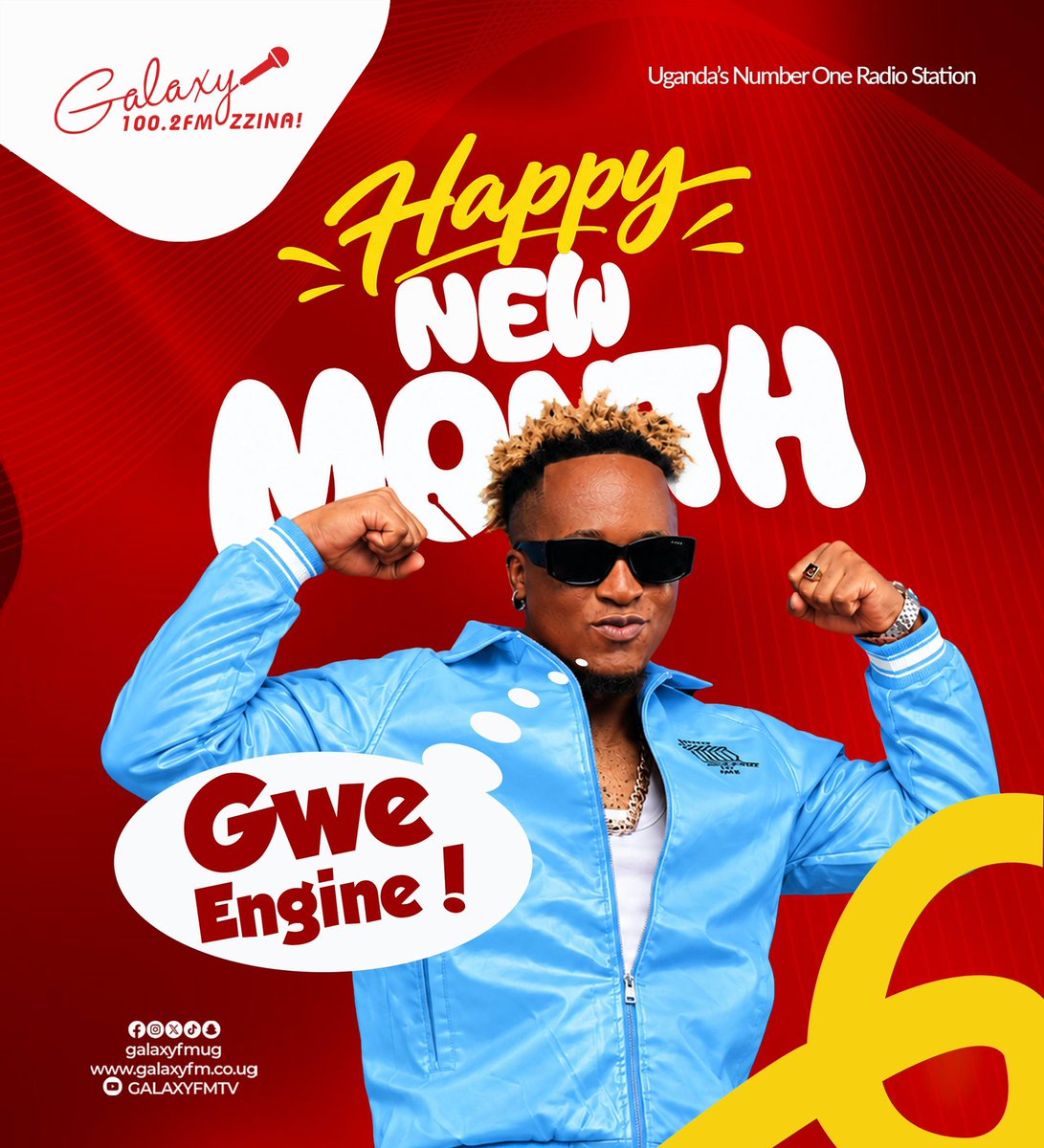 GalaxyFMUg's tweet photo. Happy New Month Bazzinyi, remember 𝐆𝐖𝐄 𝐄𝐍𝐆𝐈𝐍𝐄 🤪 https://t.co/mOWhyxUeXu