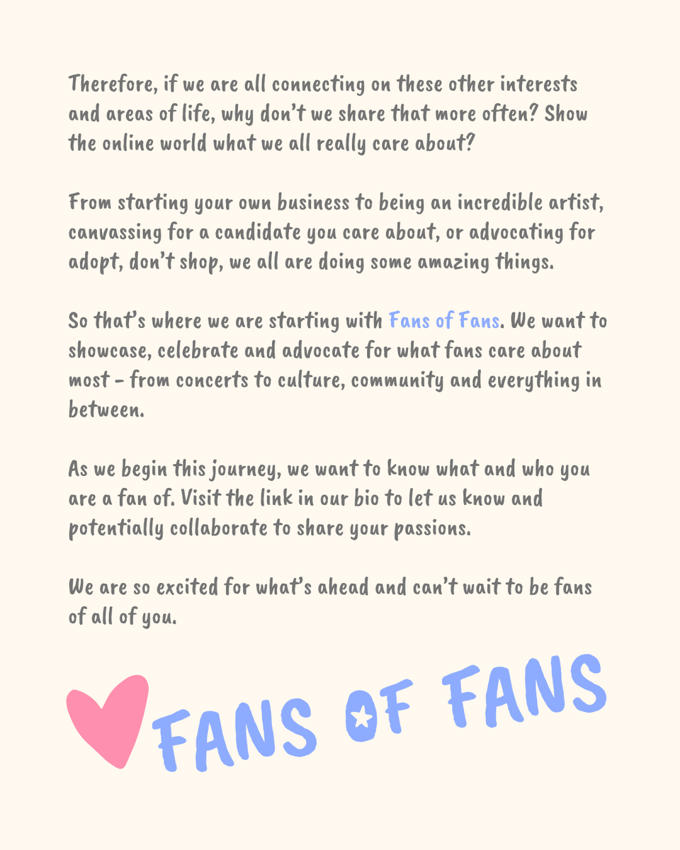 FansofFansCo's tweet photo. hi! we are fans of fans. it's nice to meet you💕 https://t.co/YtDwsuhApx