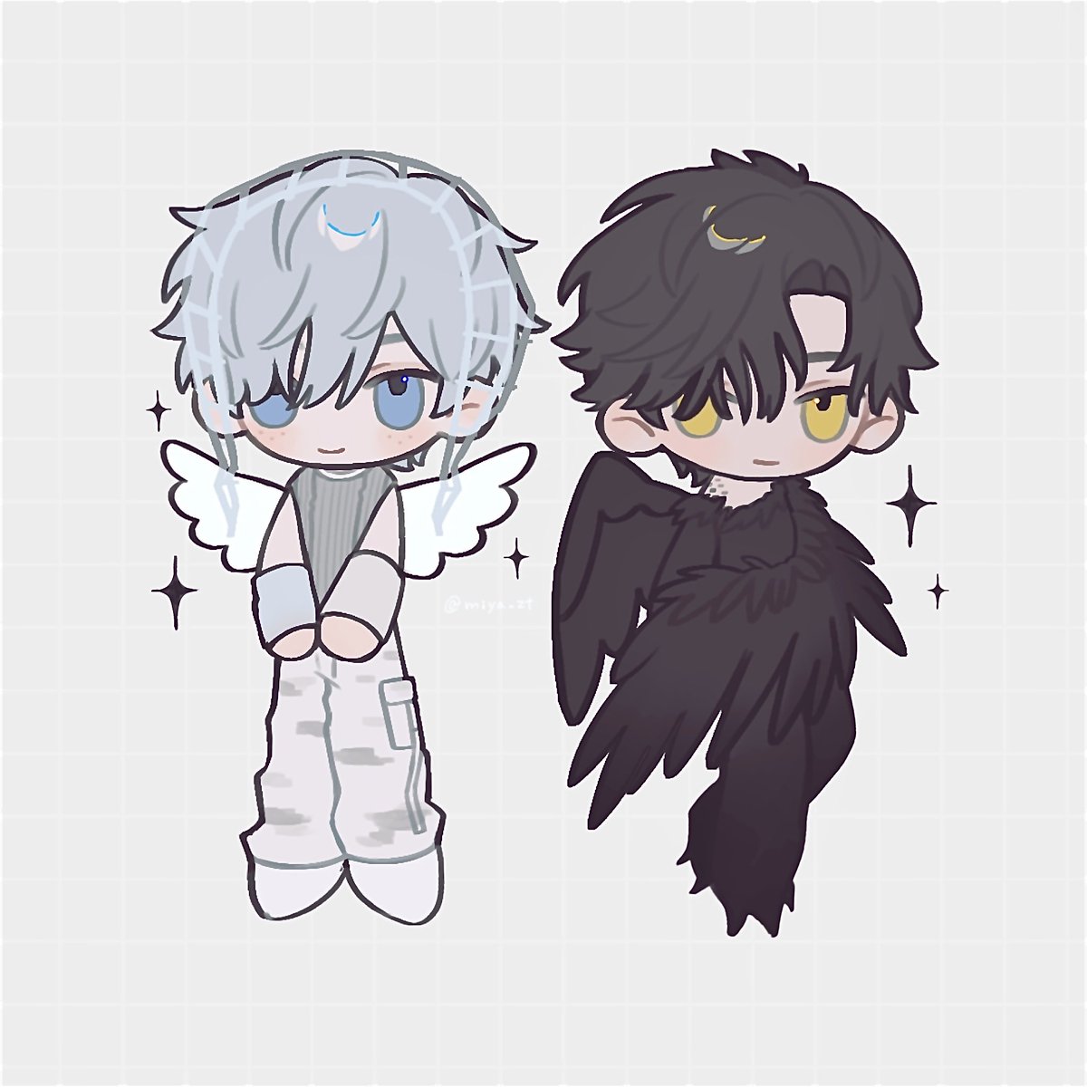 miya_zt's tweet photo. .*･ﾟ🤍🖤.ﾟ･*. https://t.co/PY8KHuskSn