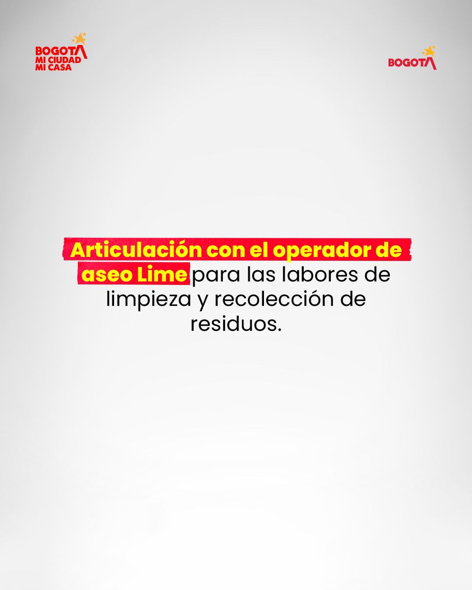 Uaesp's tweet photo. ARMY, Bogotá también quiere que este concierto deje un recuerdo inolvidable.

Para la llegada de BTS al Campín reforzaremos la limpieza, los puntos para disponer residuos, el trabajo con recicladores de oficio y el monitoreo del alumbrado en los alrededores.

🧵👇 https://t.co/qujJaPXVut