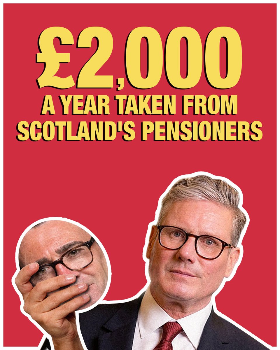DaveDooganSNP's tweet photo. 🤥 In 2014, Scotland was told that our pensions were safe in the UK.

🥀 Now Labour is proposing changes that could leave Scottish pensioners £2,000 a year worse off to fund social care in England.

👊 Only the SNP will stand up for Scotland's pensioners! https://t.co/vQItyqHcch