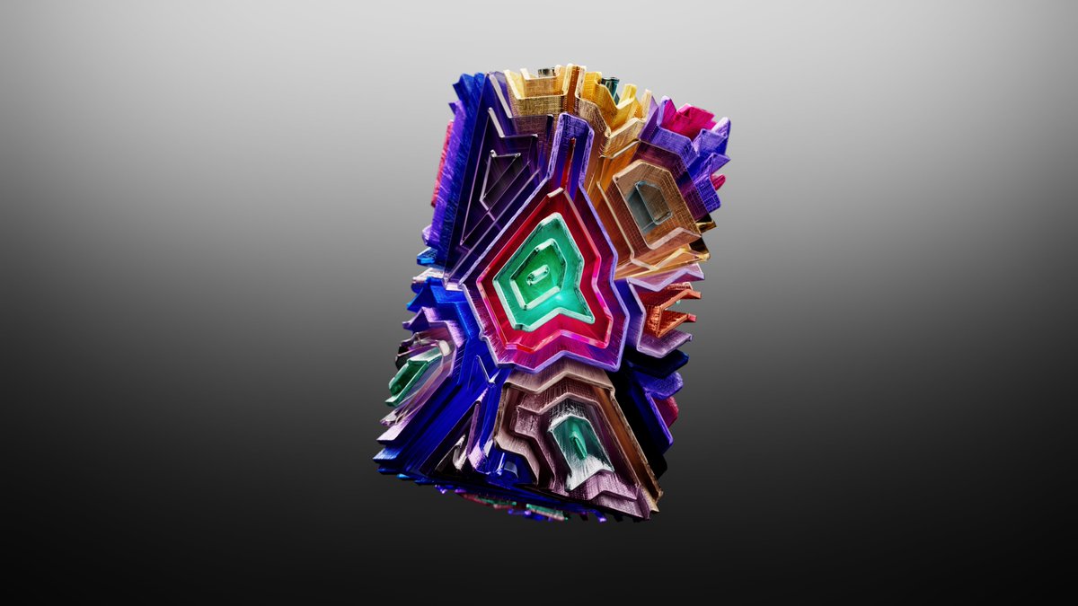 Spaczech's tweet photo. I wanted Fusion to feel like energy held under control.

Dense layers, sharp geometry and colour build around a precise centre, while the data gives each artwork its own form.

Does it feel controlled to you, or ready to break apart? https://t.co/LJM7KRLKWr