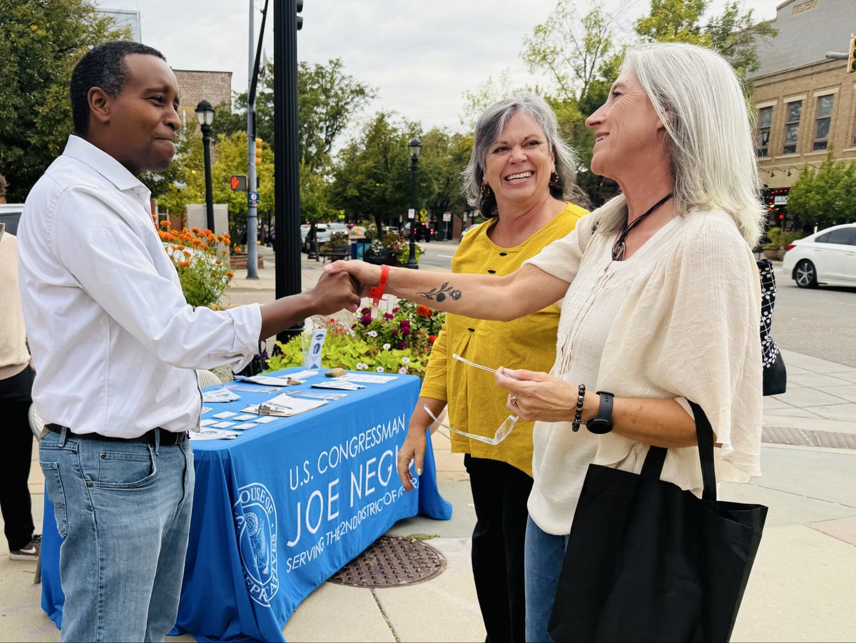 RepJoeNeguse's tweet photo. Grateful to spend time in the community visiting with constituents — including at our “Congress on YOUR Corner” on Main Street in Longmont &amp; the Boulder County Business Hall of Fame annual event! https://t.co/HFTH7wIVpn