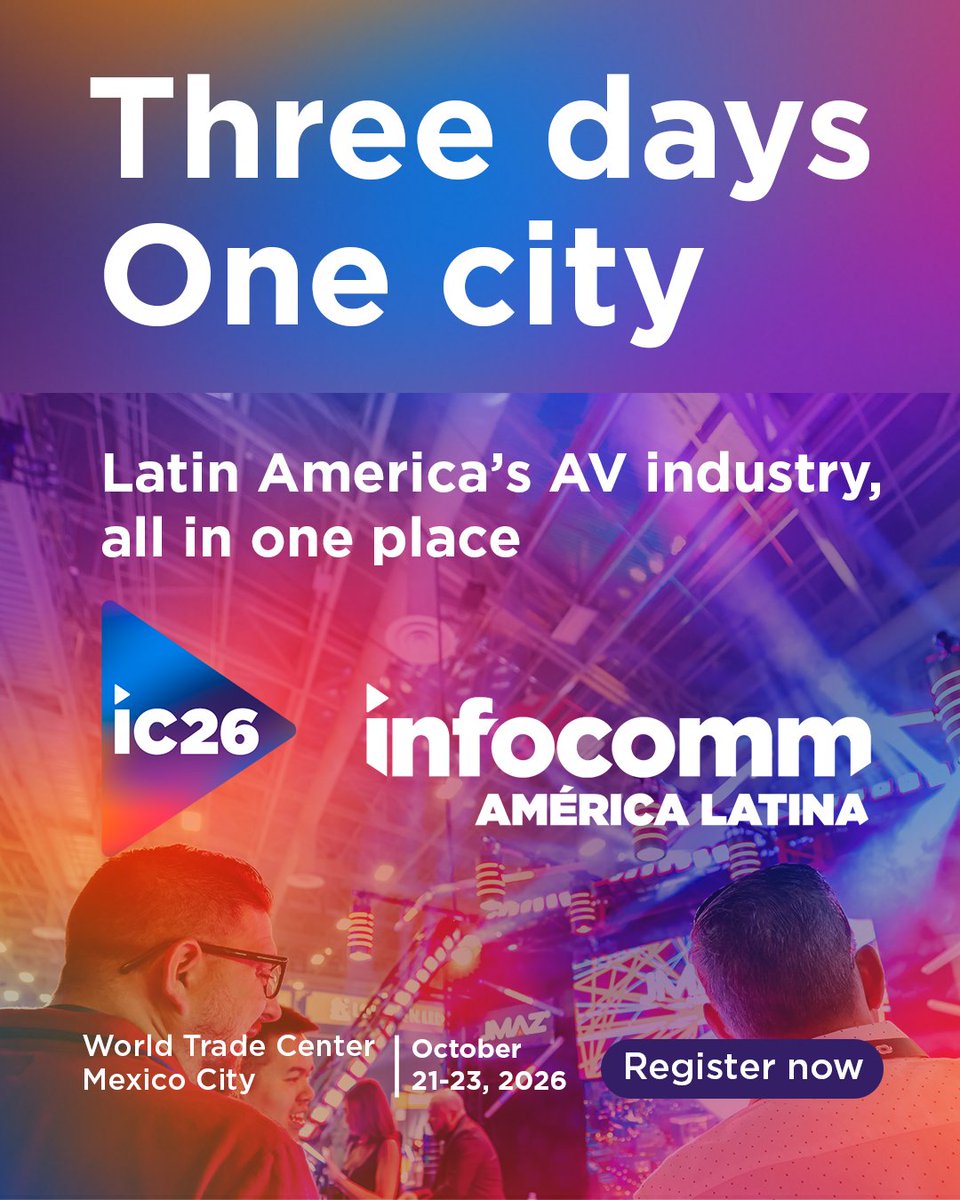 InfoComm tweet picture