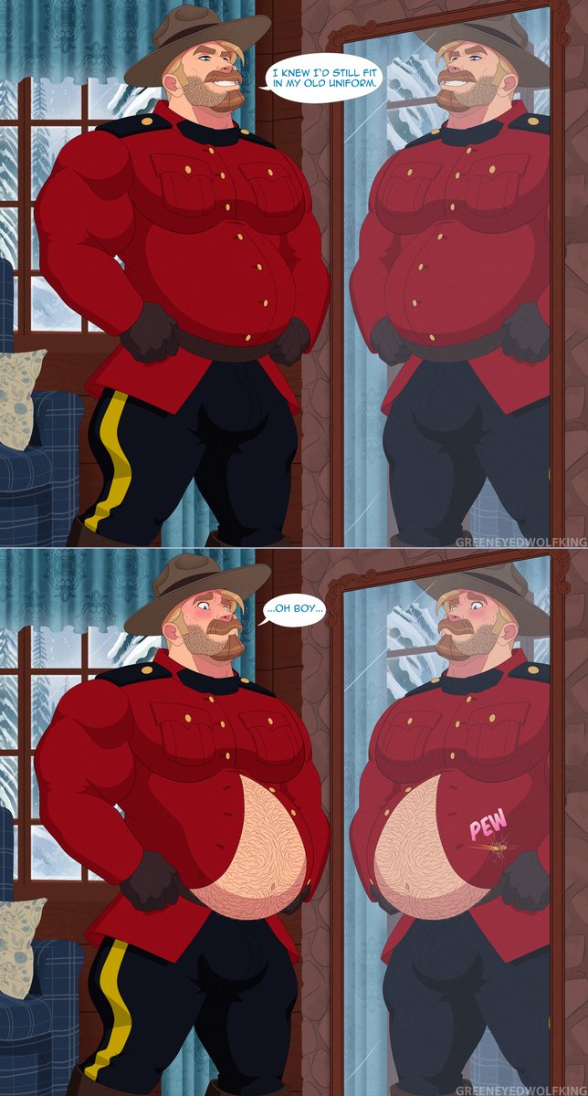 RedWilliam5's tweet photo. Filip, the handsome half-Canadian Mountie of @Greeny_Wolfking , fills his uniform...better than before!
Commissioned this delightful piece of king's character since I'm fond of blondes like his! https://t.co/zo5vLwXL5B