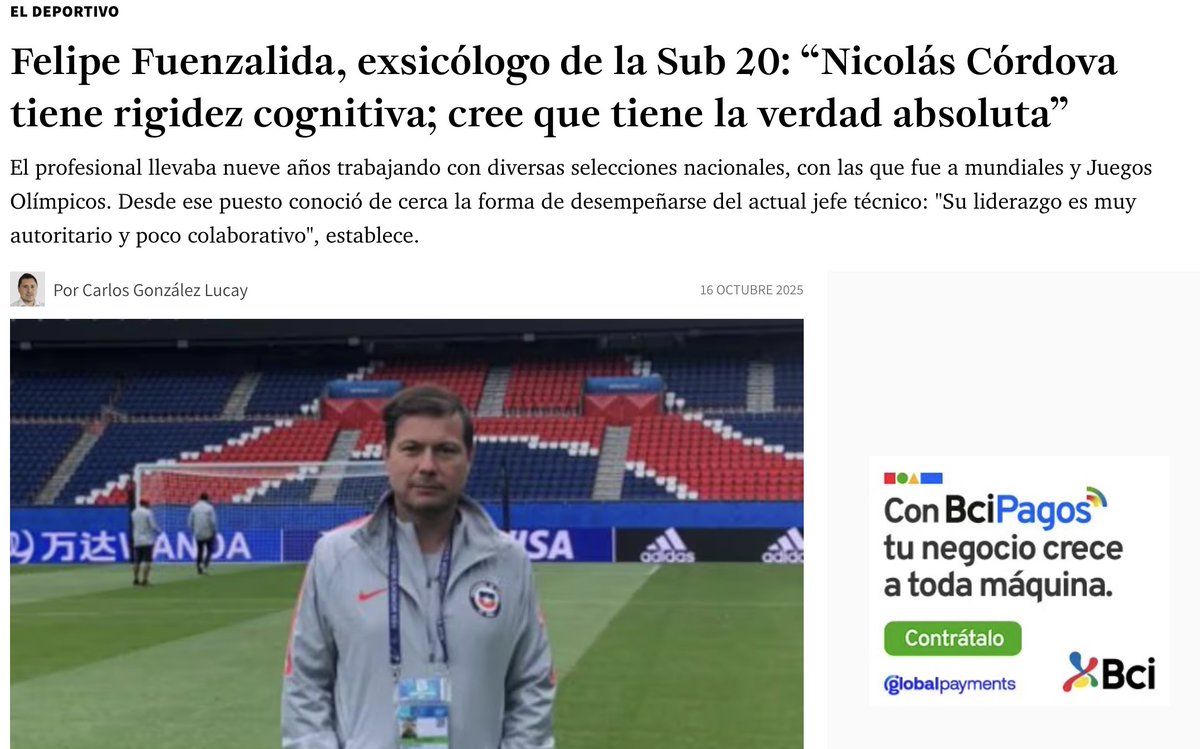 soyjanof's tweet photo. ¿Podemos empezar a relacionar los múltiples conflictos que ha tenido Nico Cordova con los jugadores con esta nota? https://t.co/lm7Rc7gZs9
