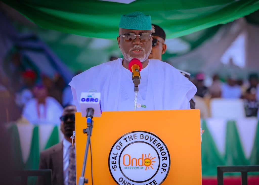 OndoStateOnline's tweet photo. GOV AIYEDATIWA HIGHLIGHTS ONDO’S DEVELOPMENT PROJECTS ON INDEPENDENCE DAY
Ondo State Governor, Hon. Lucky Orimisan Aiyedatiwa, has reaffirmed his administration’s commitment to development across healthcare, education, agriculture, infrastructure and economic growth as Nigeria marks its 66th Independence Anniversary.
He highlighted the recruitment of 3,323 health workers, provision of advanced medical equipment, distribution of over two million cocoa seedlings, acquisition of 26,000 hectares of farmland and ongoing efforts to improve electricity supply and attract investments.
The governor also reiterated his commitment to workers’ welfare, security, grassroots governance and the expansion of economic opportunities across the state.
While urging Nigerians to uphold unity, patriotism and collective responsibility, Aiyedatiwa called on political leaders and youths to shun violence and embrace peaceful, issue-based engagement ahead of the 2027 elections.
He assured residents that his administration would continue implementing projects and policies aimed at building a stronger, more prosperous Ondo State.