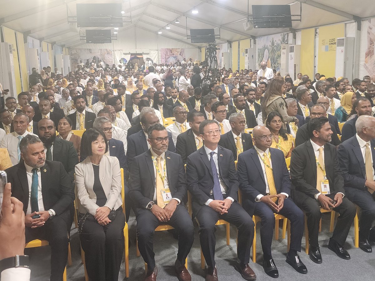 Mohamedfaisalv's tweet photo. އެމްޑީޕީ ކޮންގްރެސް ފެށިގެން ކުރިއަށް ދަނީ  
@MDPSecretariat https://t.co/Lb5QYgRiiM