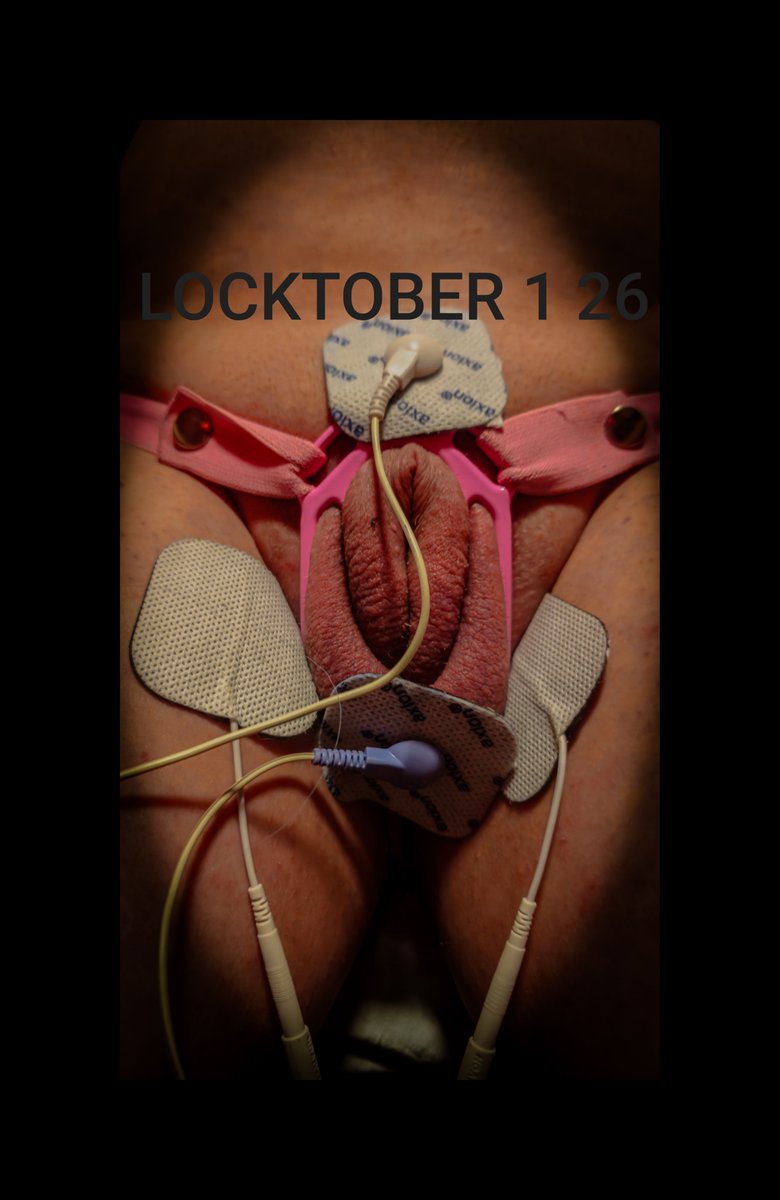 Romysslave's tweet photo. @hana_brat1 Started with shocktober to start the month. 30 min 3/4 max  power. Slave competition always begins with pain and agony #locktober #fufu #boypussy #Shocktober2026 #whiteboitinydick #punishmepls https://t.co/xRgdRsz4aZ