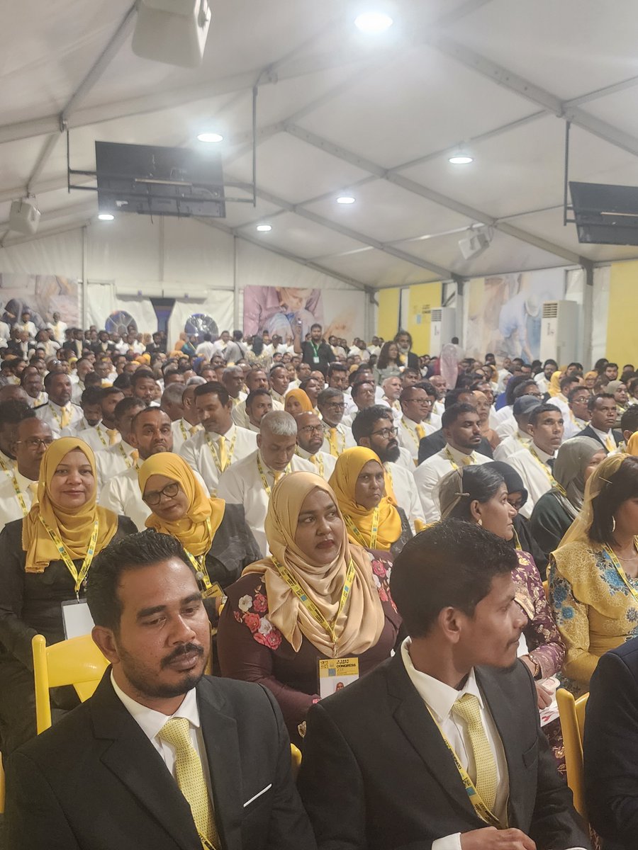 Mohamedfaisalv's tweet photo. އެމްޑީޕީ ކޮންގްރެސް ފެށިގެން ކުރިއަށް ދަނީ  
@MDPSecretariat https://t.co/Lb5QYgRiiM