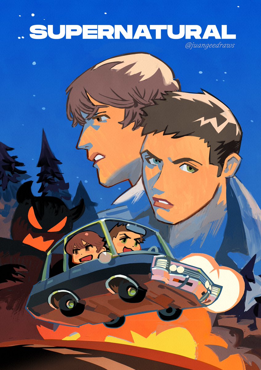 juangeedraws's tweet photo. watching spn for the first time in good old 2026 https://t.co/751wM09FAF