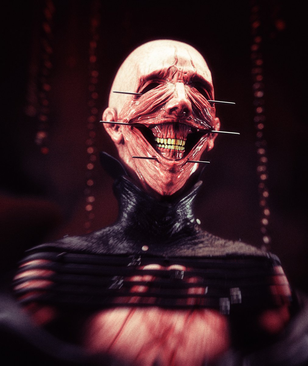 f_intothevoid's tweet photo. It’s October, the best month! 
A month of Cenobites, just like the old days :) 
I'll not create new ones, just repost my favs (seriously, it was sooo exhausting).

With Hellraiser:Revival coming soon, along with Clive Barker’s new books, it’s pretty fitting ⛓️‍🖤

01 / Smile https://t.co/6VXixrzMmU