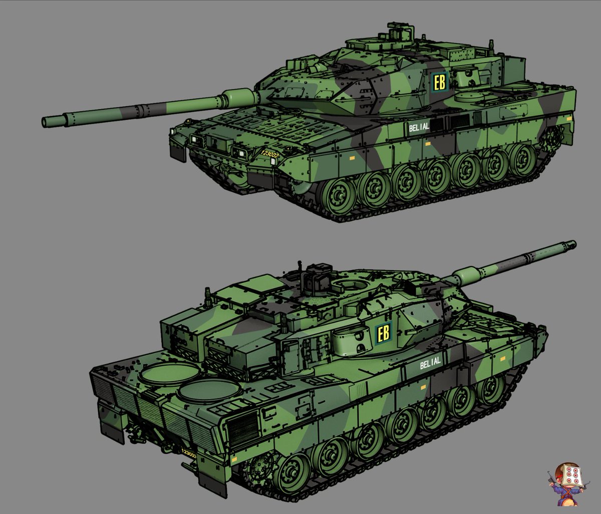 galmanna5's tweet photo. 1/72 Scale  Strv 123A Conversion Kit (Resin) for Vespa Leopard 2A7V Scale Model Tanks Upgrade Set. #172ScaleArmor #Leopard2A7V #172ScaleModel #ModernTankModel #Strv123A #ResinKit #HobbyModel https://t.co/yDACWs6oiQ