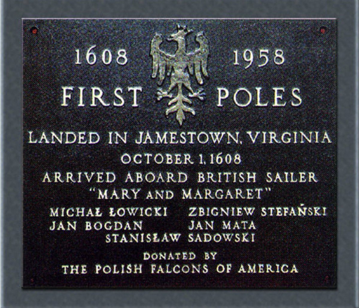 ReidEdwardII's tweet photo. On this day in 1608, Poles arrived at Jamestown, Virginia - just a year after the colony itself had been founded.

Think about how remarkable that is. More than four centuries ago, at the very beginning of permanent English settlement in North America, Polish craftsmen were already there. They had been recruited for their specialized skills and helped produce glass, pitch, tar, soap ash, and other valuable materials needed to make the struggling colony economically viable. Captain John Smith himself specifically praised the work ethic of the Polish and other continental craftsmen. 

They were not simply passengers or bystanders in the story of early America. They were skilled workers helping build it. Historical records even describe Polish settlers coming to John Smith’s aid during a violent encounter, and later protesting when they were denied the same political rights enjoyed by English colonists. Their protest succeeded: colonial authorities recognized their rights, and the Poles returned to work and agreed to teach their crafts to others.

It is extraordinary to realize that the Polish-American story reaches back to 1608. Long before the great migrations of the nineteenth and twentieth centuries, long before Pulaski and Kościuszko became names associated with American independence, Poles were already crossing the Atlantic and contributing their knowledge, labor, and courage to a new society.
(Encyclopedia Virginia⁠￼)

Polish history in America did not begin yesterday. It began almost at the beginning of America itself.
