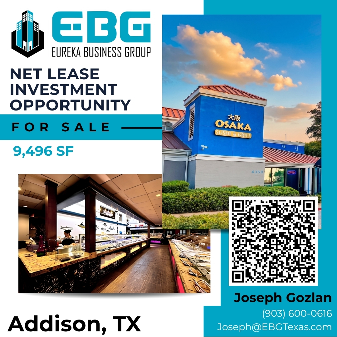 RetailNavigator's tweet photo. Addison Net Lease Investment Opportunity
9,496 SF freestanding restaurant on 2.085 AC in Addison’s Restaurant Row. 
Addison Retail Property For Sale - 4350 Belt Line Rd, Addison, TX https://t.co/T49E96mvHb
#NetLease #RetailInvestment #AddisonTX https://t.co/b3WtM3iJfy