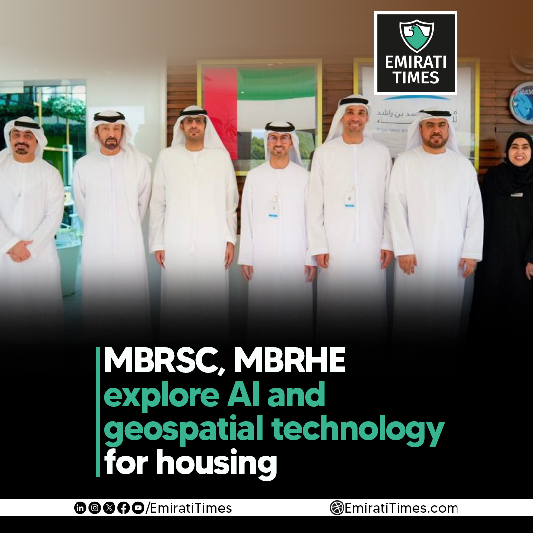 EmiratiTimes's tweet photo. MBRSC, MBRHE explore AI and geospatial technology for housing
https://t.co/zxrSdOlsSQ

#MBRSC #MBRHE #Dubai #UAE #SpaceTechnology #ArtificialIntelligence #GeospatialData #SatelliteImagery #SmartHousing #DubaiHousing #RemoteSensing #EmiratiTimes @MBRSpaceCentre @mbrhe_gov https://t.co/exRmd4SExO
