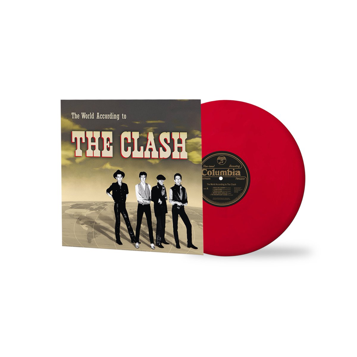 residentmusic's tweet photo. ***Crucial Reissue***
THE CLASH 
The World According To The Clash
Limited Retail Exclusive Remastered Red LP / Limited Remastered Orange LP / Remastered CD + Poster
Preorder: https://t.co/fW1AzJkygH

Originally released as a promo LP, this stellar compilation is finally getting its first official release! This firecracker has received glow-ups in all departments, boasting brand new artwork, remastered tracks, plus a rejuvenated tracklist that now includes 'The Magnificent Seven', 'The Guns of Brixton', & 'Spanish Bombs '!

@TheClash @The_Clash_Band