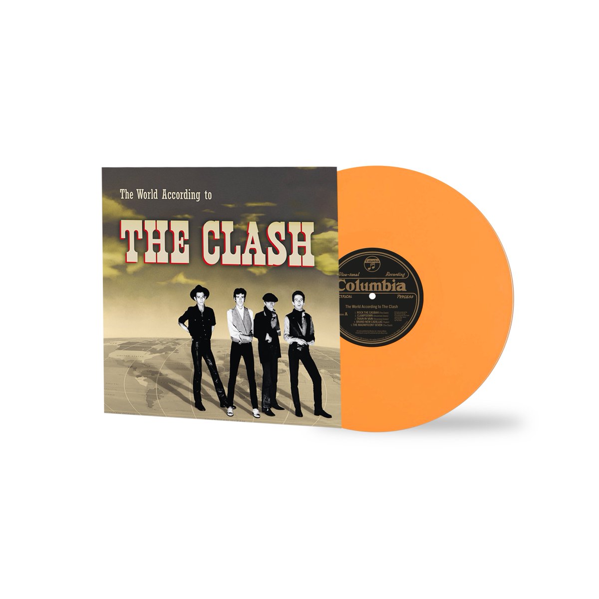 residentmusic's tweet photo. ***Crucial Reissue***
THE CLASH 
The World According To The Clash
Limited Retail Exclusive Remastered Red LP / Limited Remastered Orange LP / Remastered CD + Poster
Preorder: https://t.co/fW1AzJkygH

Originally released as a promo LP, this stellar compilation is finally getting its first official release! This firecracker has received glow-ups in all departments, boasting brand new artwork, remastered tracks, plus a rejuvenated tracklist that now includes 'The Magnificent Seven', 'The Guns of Brixton', & 'Spanish Bombs '!

@TheClash @The_Clash_Band